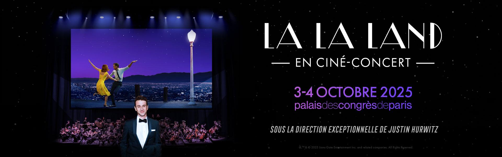 la la land | octobre 2025 | Palais des Congrès de Paris | cine concert 