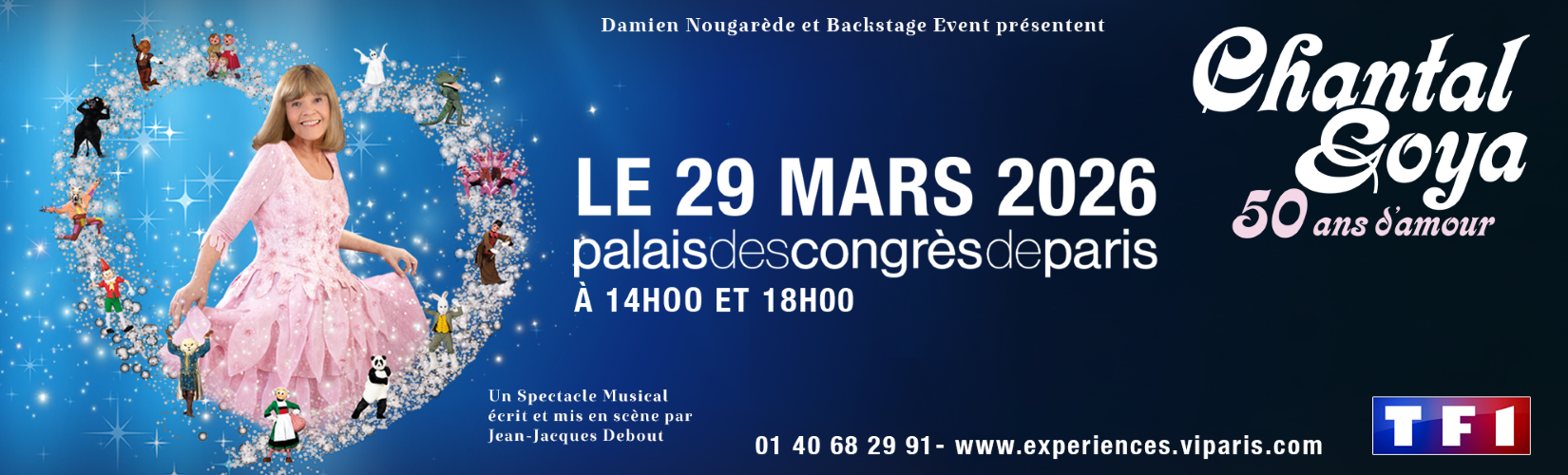 chantal goya | mars 2026 | Palais des Congrès de Paris | spectacle