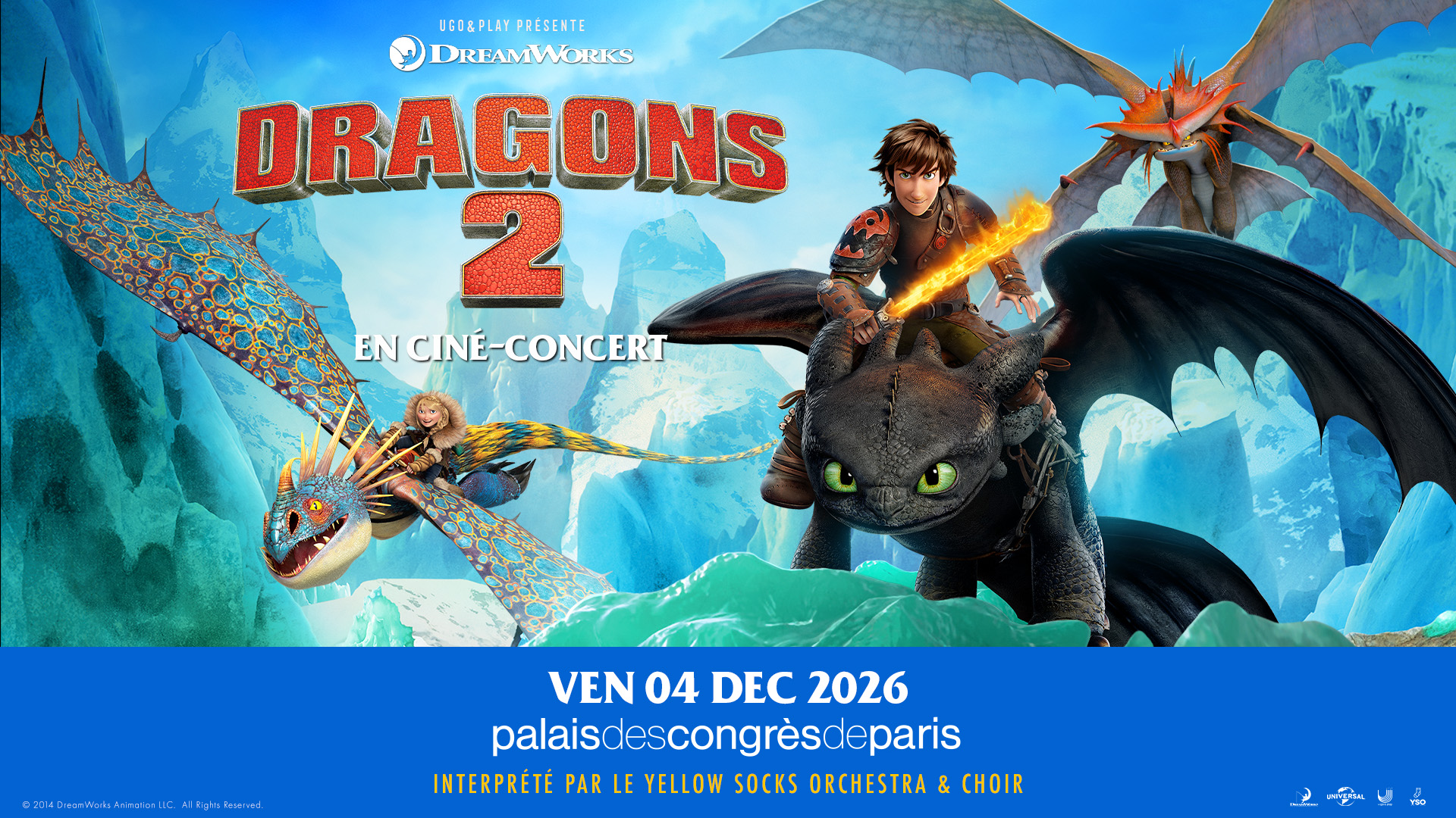 DRAGONS 2 en ciné-concert - Palais des Congrès de Paris