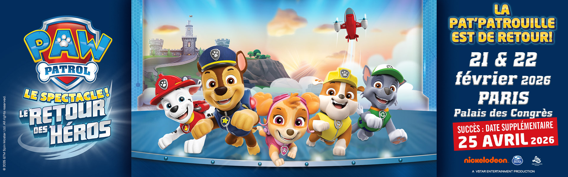 pat'patrouille | spectacle | Palais des Congrès de Paris | enfant